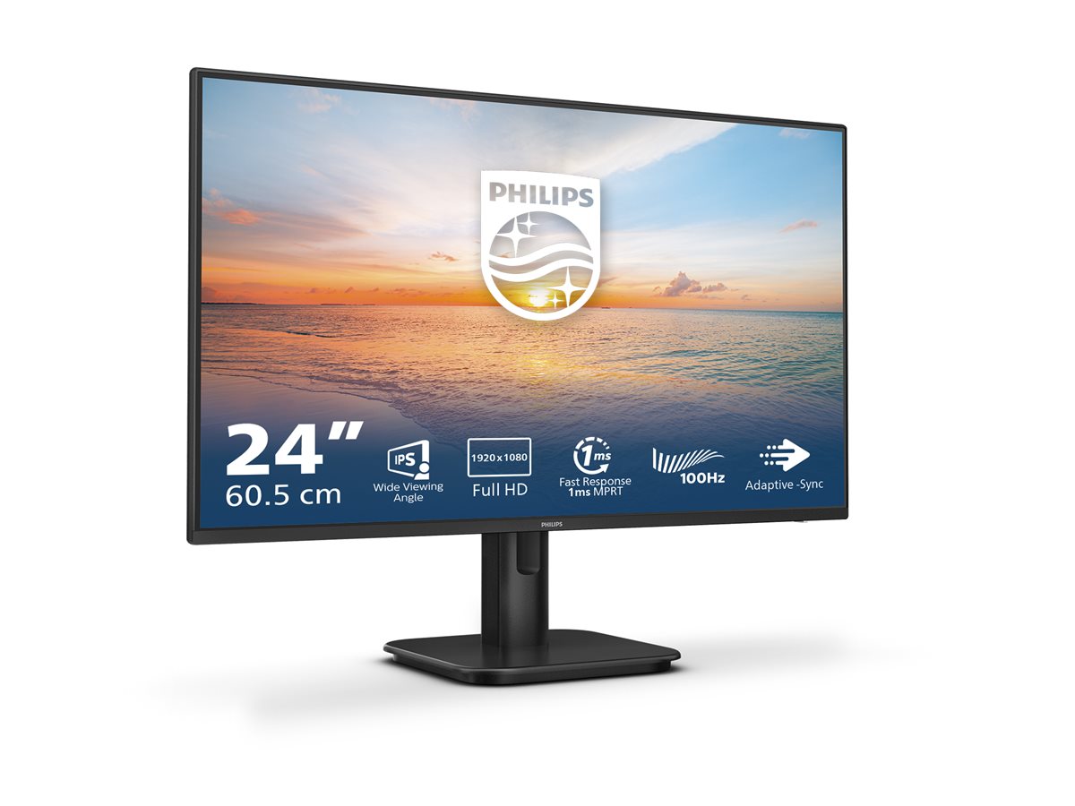 Philips 1000 series 24E1N1100A/00 écran plat de PC 60,5 cm (23.8") 1920 x 1080 pixels Full HD LCD Noir