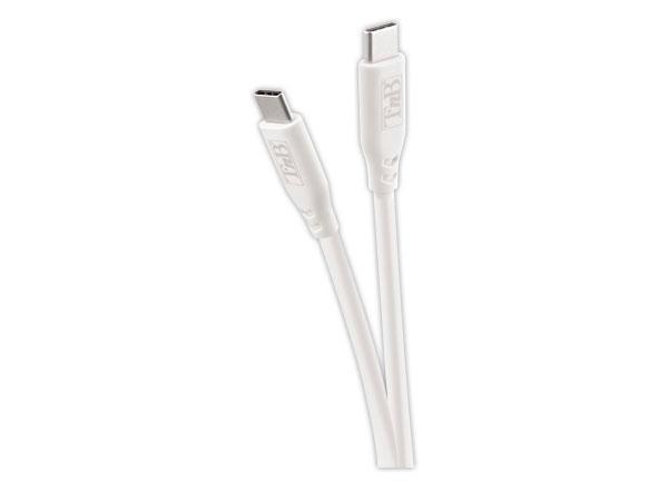 1 Câble USB-C/USB-C silicone - Blanc
