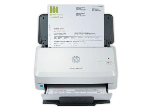 HP Scanjet Pro 3000 s4 Alimentation papier de scanner 600 x 600 DPI A4 Noir, Blanc