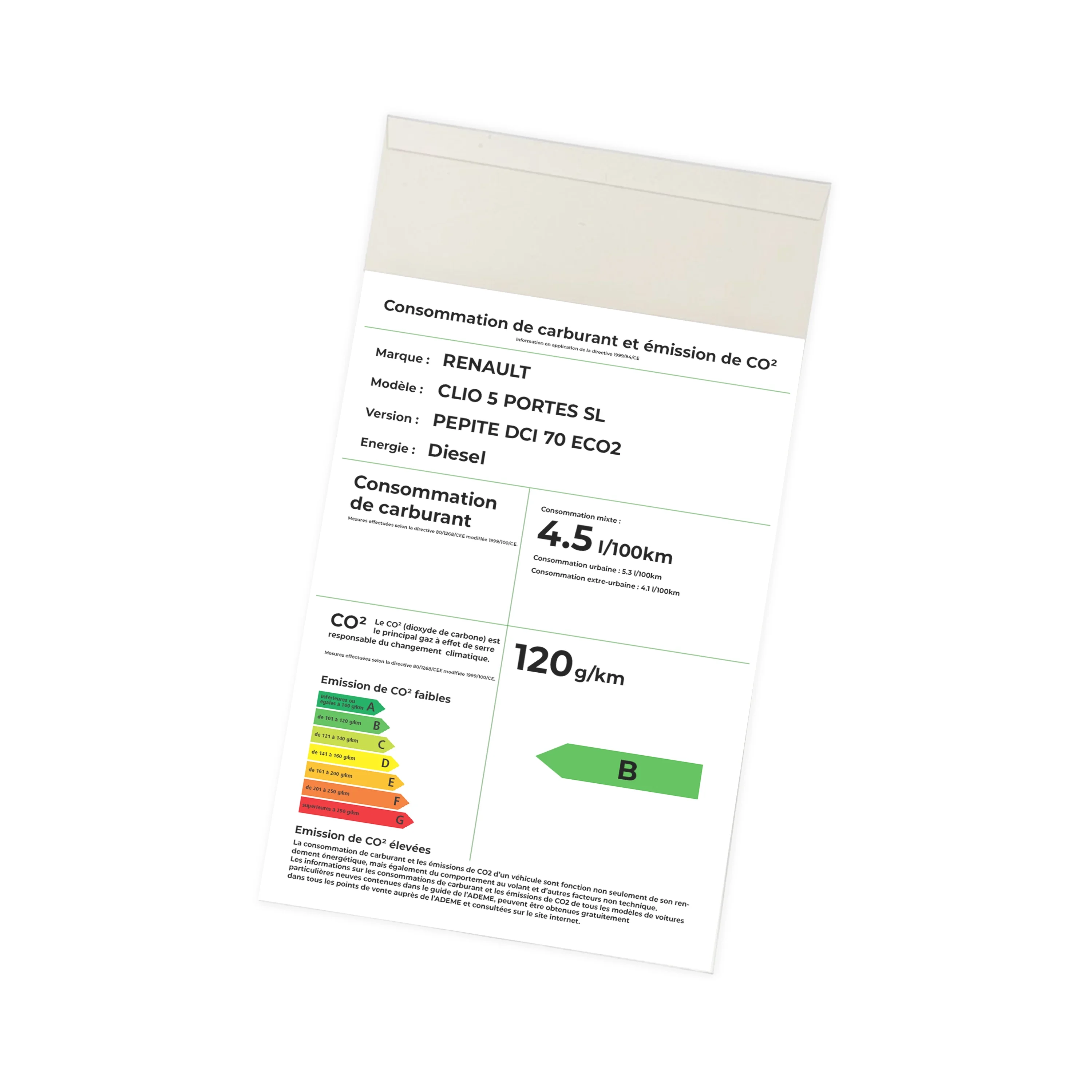PORTE AFFICHE A4 POUR PARE-SOLEIL LOT DE 5 PCES