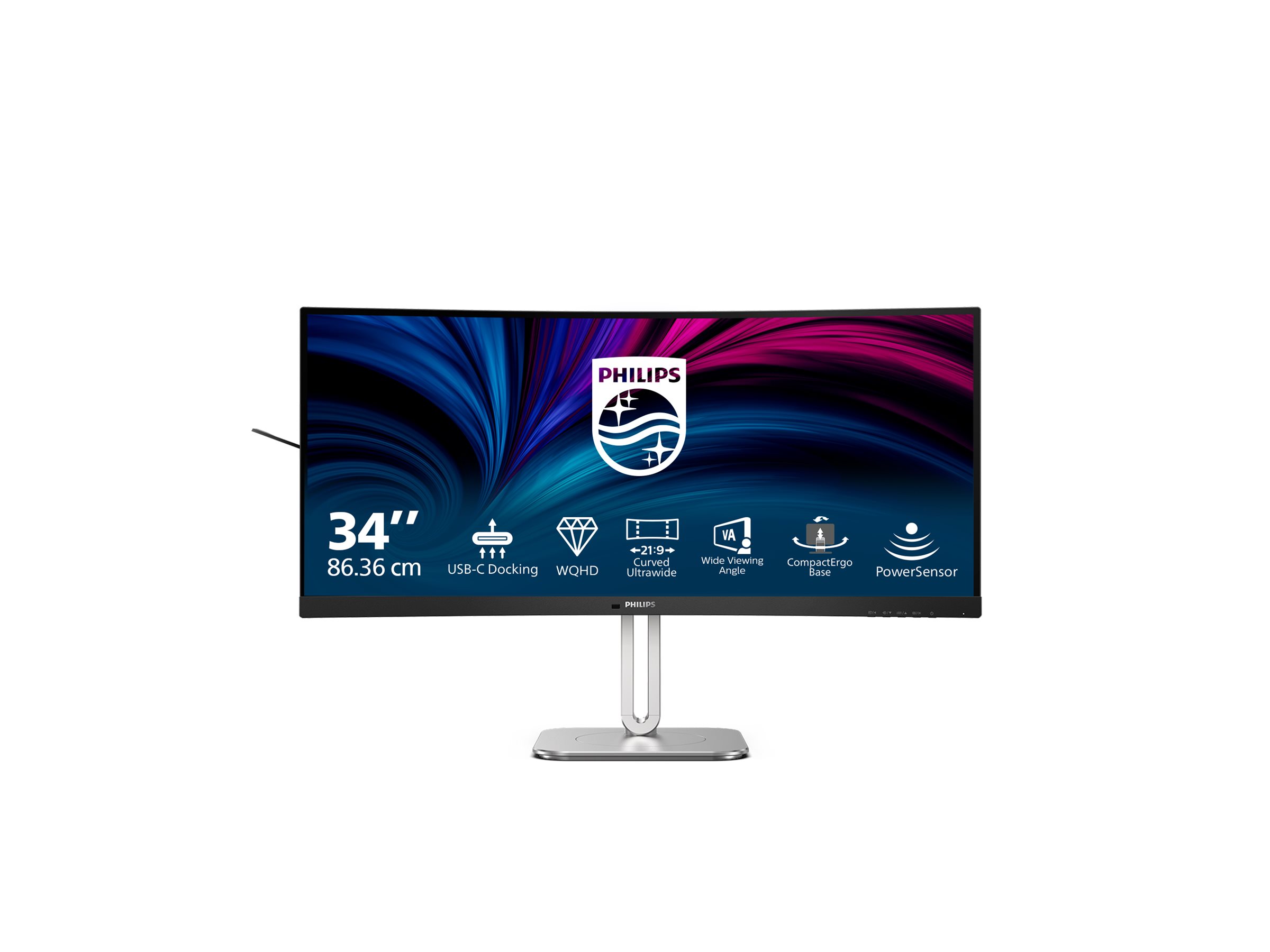 Philips 5000 series 34B2U5600C/00 écran plat de PC 86,4 cm (34") 3440 x 1440 pixels Dual QHD LCD Gris