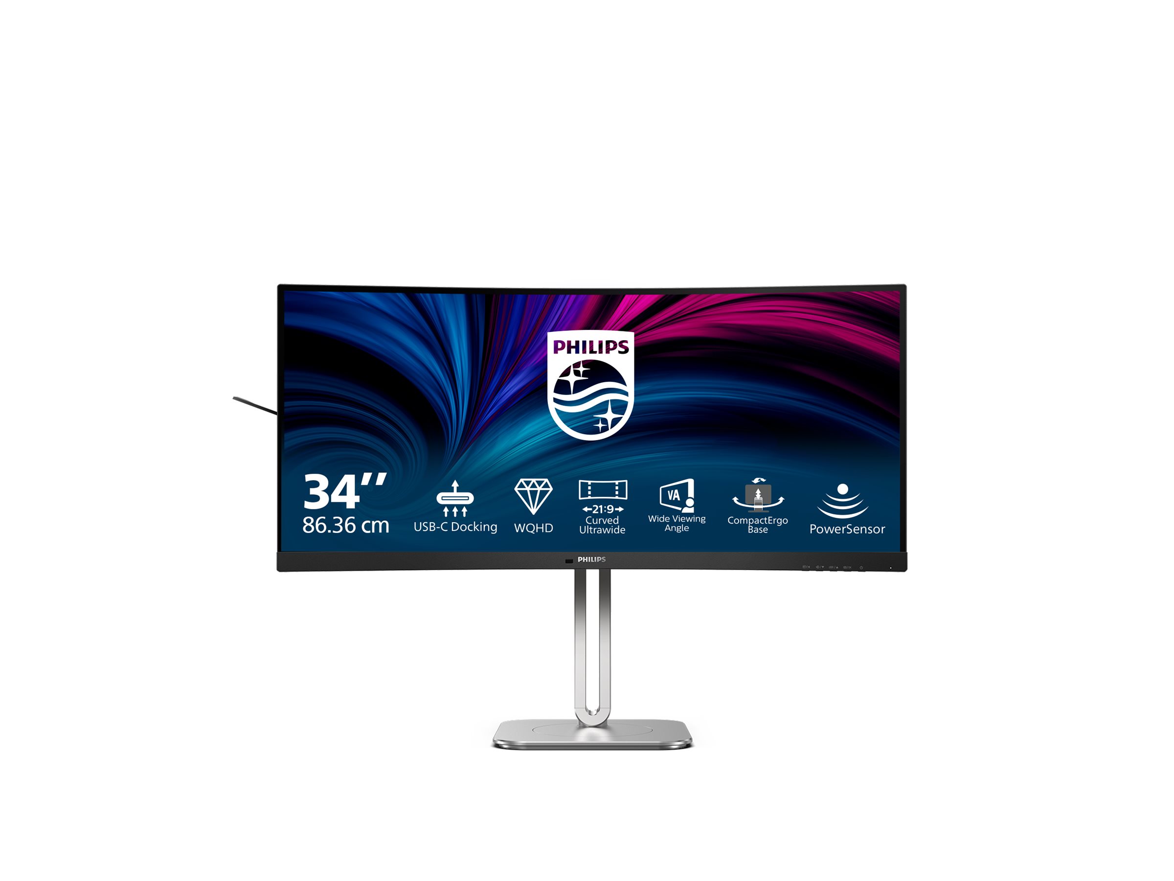 Philips 5000 series 34B2U5600C/00 écran plat de PC 86,4 cm (34") 3440 x 1440 pixels Dual QHD LCD Gris