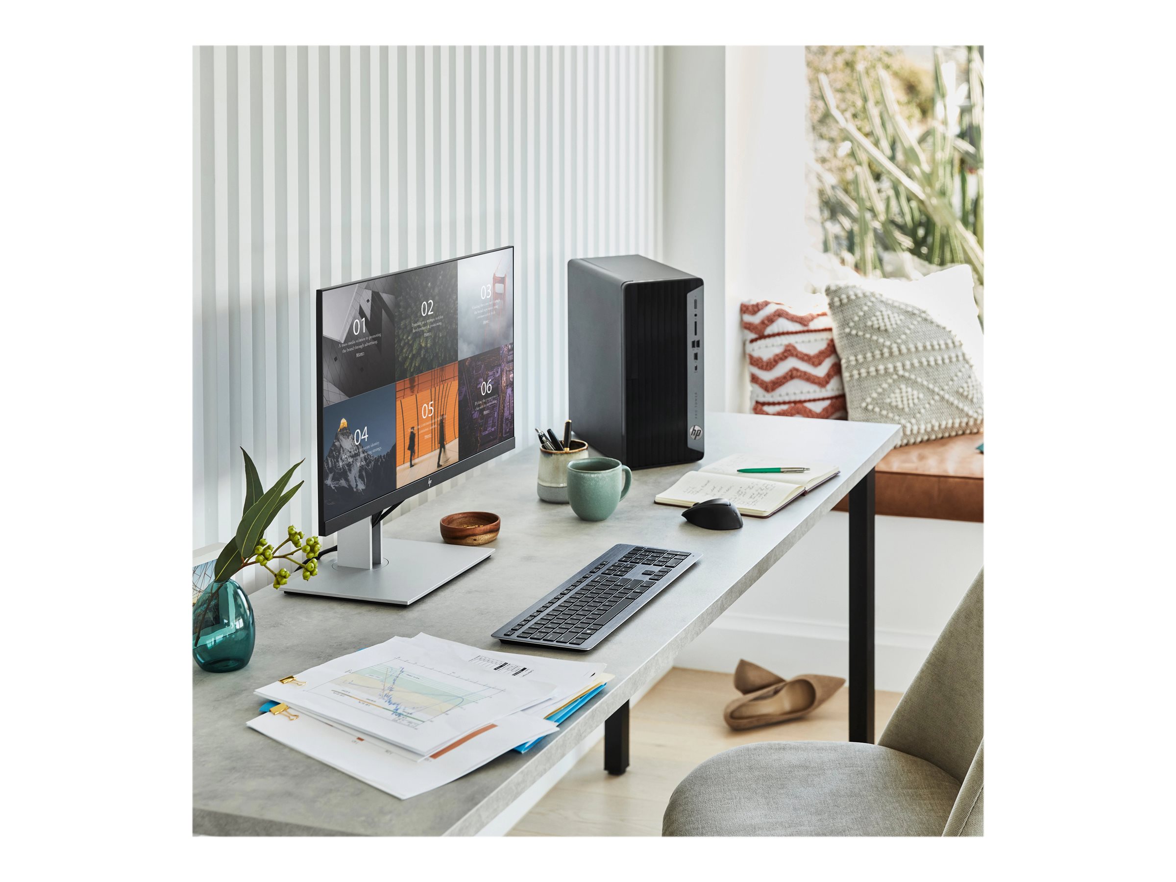 HP Pro Tower 400 G9 Intel Core i3-14100 8Go DDR5 256Go SSD W11P 1/1/1