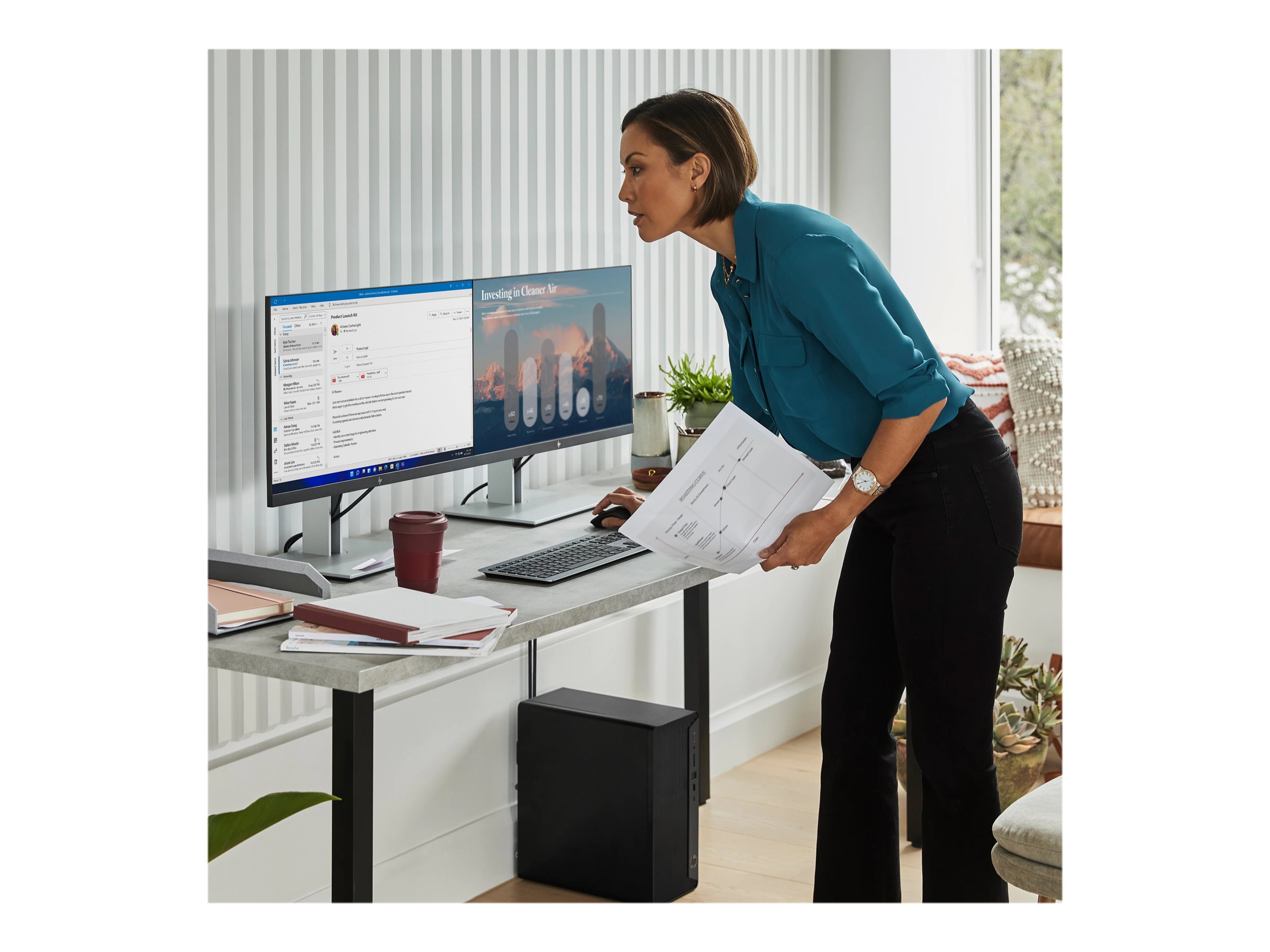 HP Pro Tower 400 G9 Intel Core i3-14100 8Go DDR5 256Go SSD W11P 1/1/1