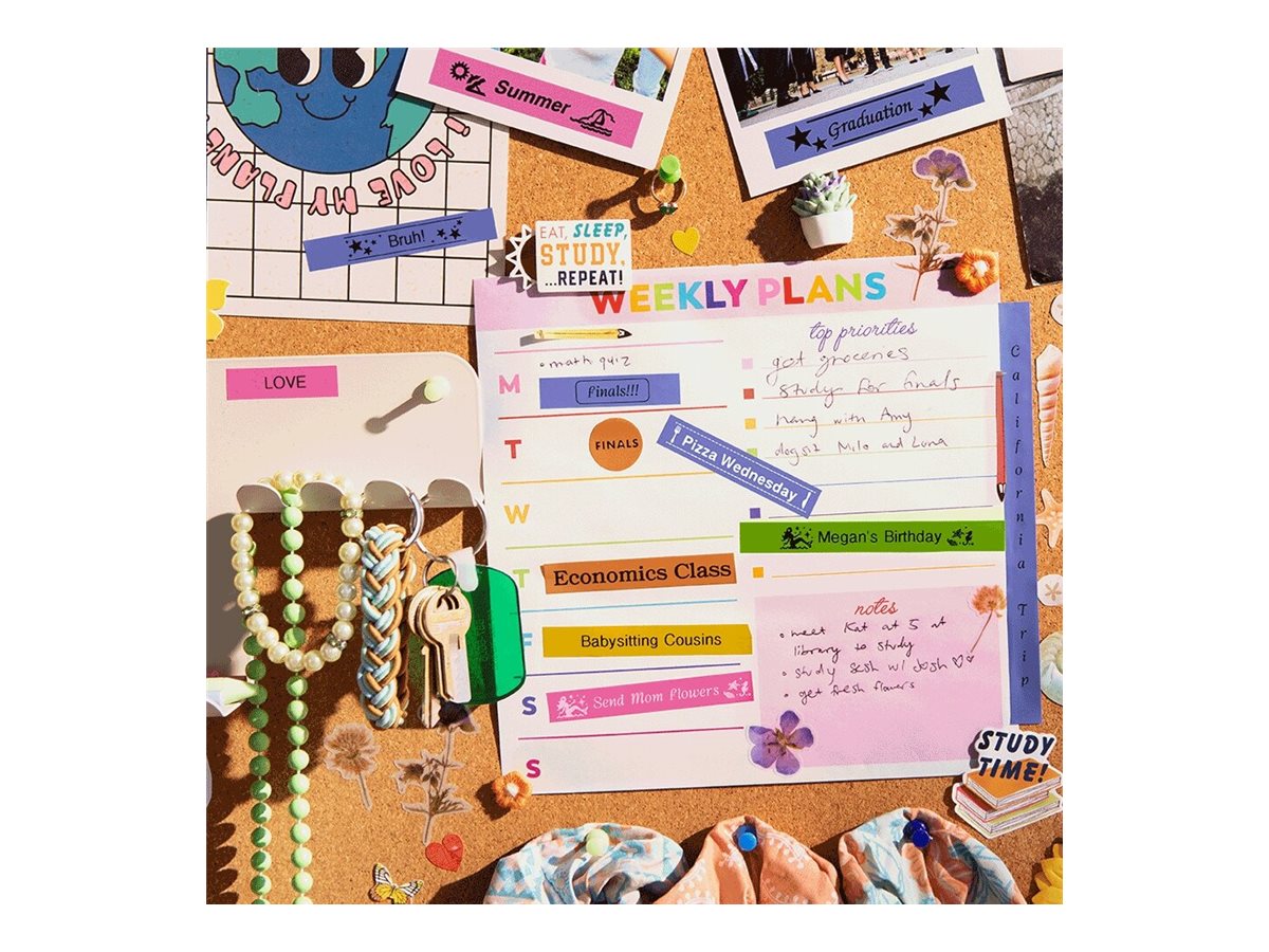 BROTHER Ribbon BTAGP35 12MM White on Pink