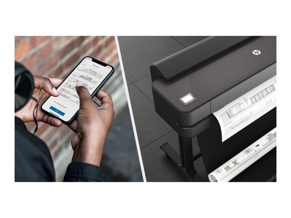 HP DesignJet T650 24p LFP 2025 Colour Ink-Jet Roll A1 61.0cmx91.4 m 2400x1200dpi 0.43 min/page USB LAN Wi-Fi Cutter