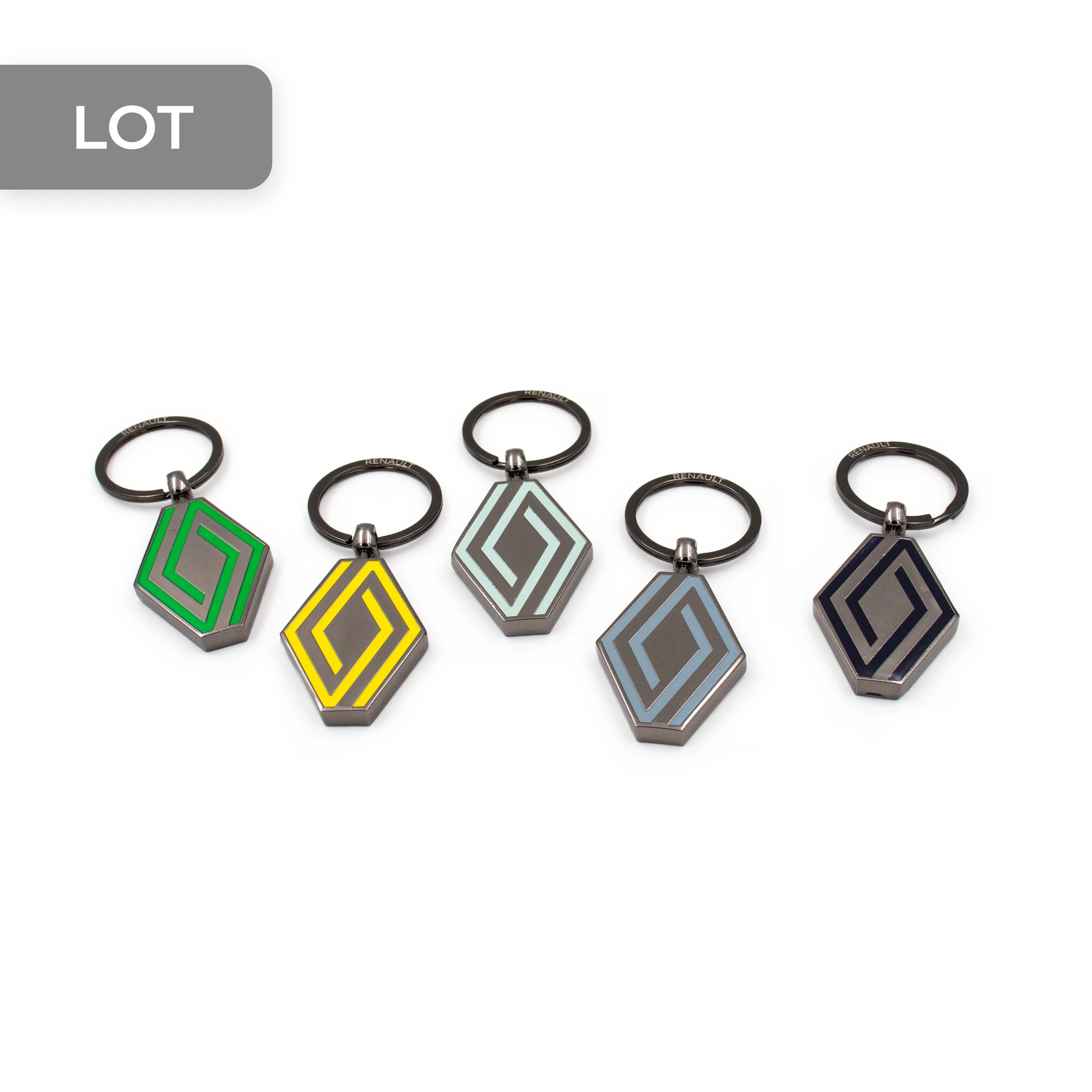 PORTE-CLÉS RENAULT EMBLÈME - LICENCE OFFICIELLE RENAULT