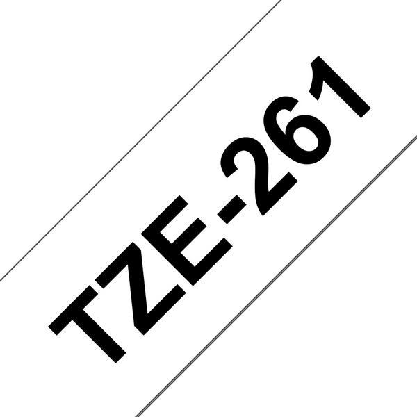 1 Ruban pour titreuse BROTHER TZE 261 36mm blanc impression noire