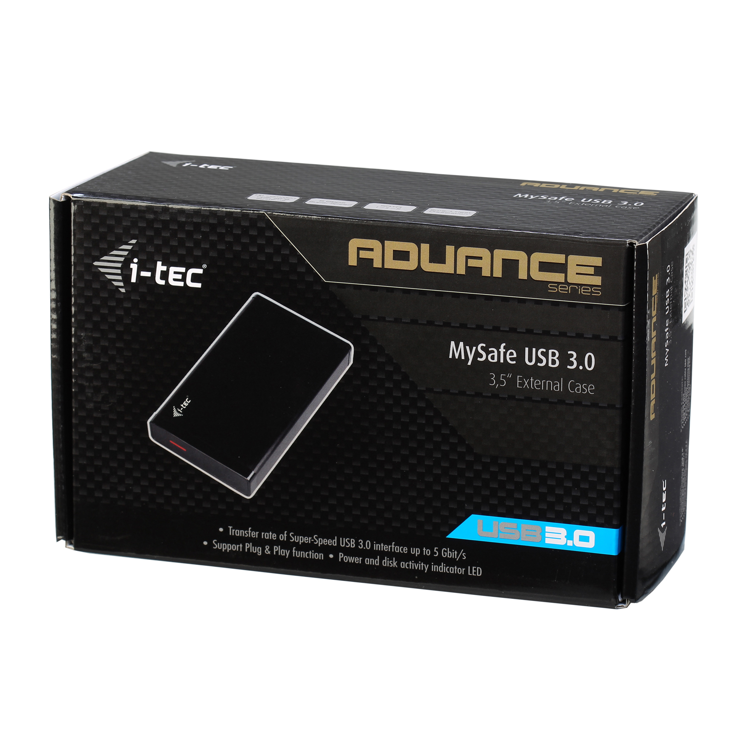 I-TEC MYSAFE Advanced 3.5 p USB 3.0 External aluminium case for SATA I/I/III and SSD discs