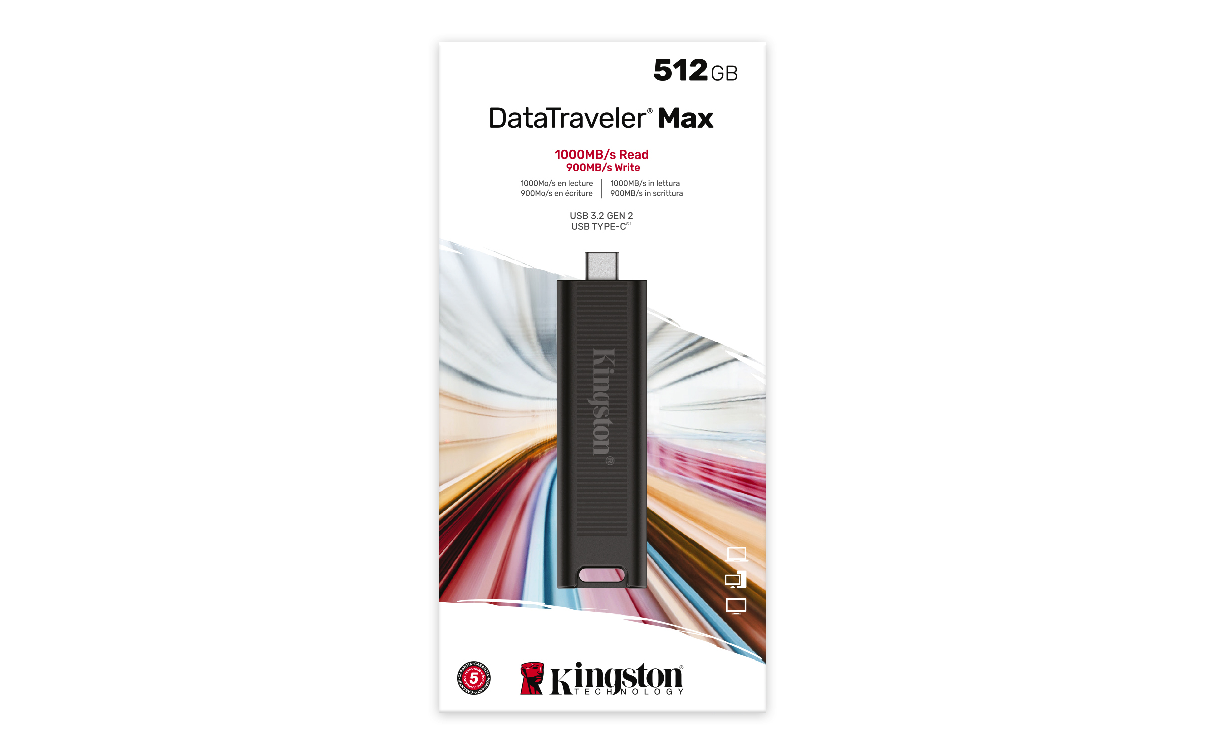 KINGSTON 512Go USB3.2 Gen 2 DataTraveler Max