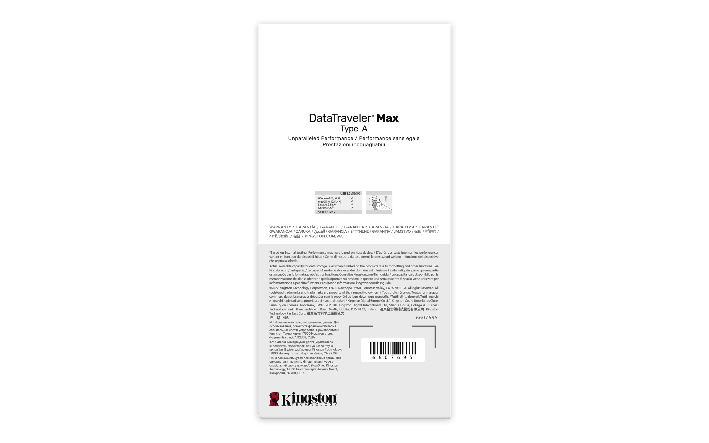 KINGSTON 256Go USB3.2 TypeA DataTraveler