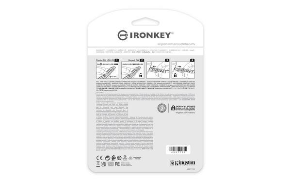 KINGSTON 64Go IronKey Keypad 200 FIPS 140-3 Lvl 3 Pending AES-256 Encrypted