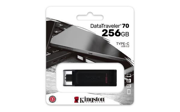 KINGSTON 256Go DataTraveler 70 USB-C 3.2 Gen 1