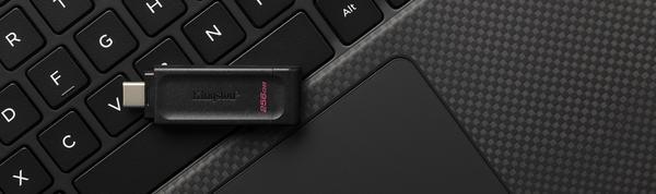 KINGSTON 256Go DataTraveler 70 USB-C 3.2 Gen 1