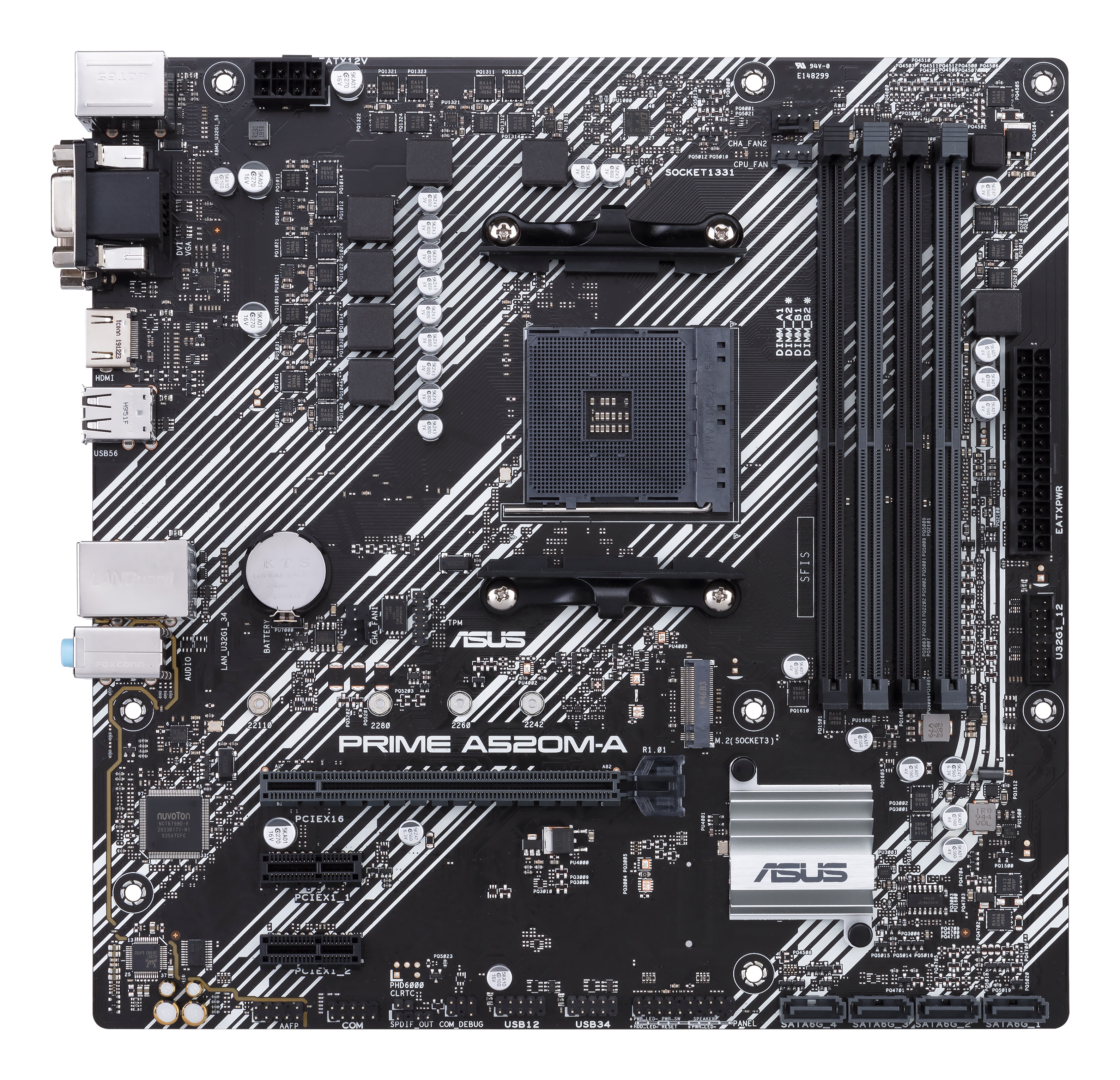 ASUS PRIME A520M-A II/CSM AMD A520 Emplacement AM4 micro ATX