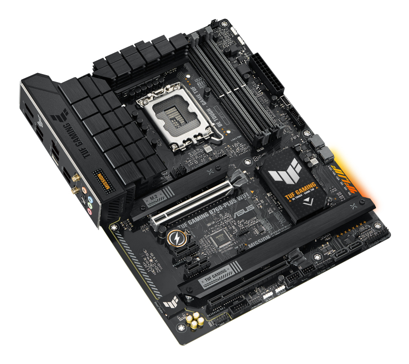 ASUS TUF GAMING B760-PLUS WIFI LGA 1700 4DDR5 ATX 4xSATA MB 1xHDMI 2.1 1xDP 1.4 3xM.2