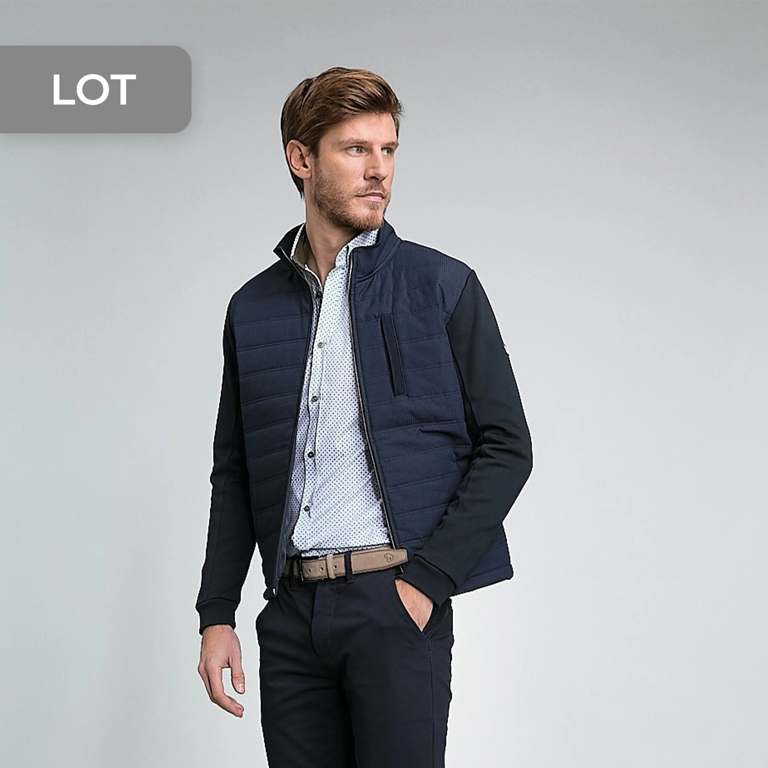 SWEAT BI-MATIERE MATELASSÉ