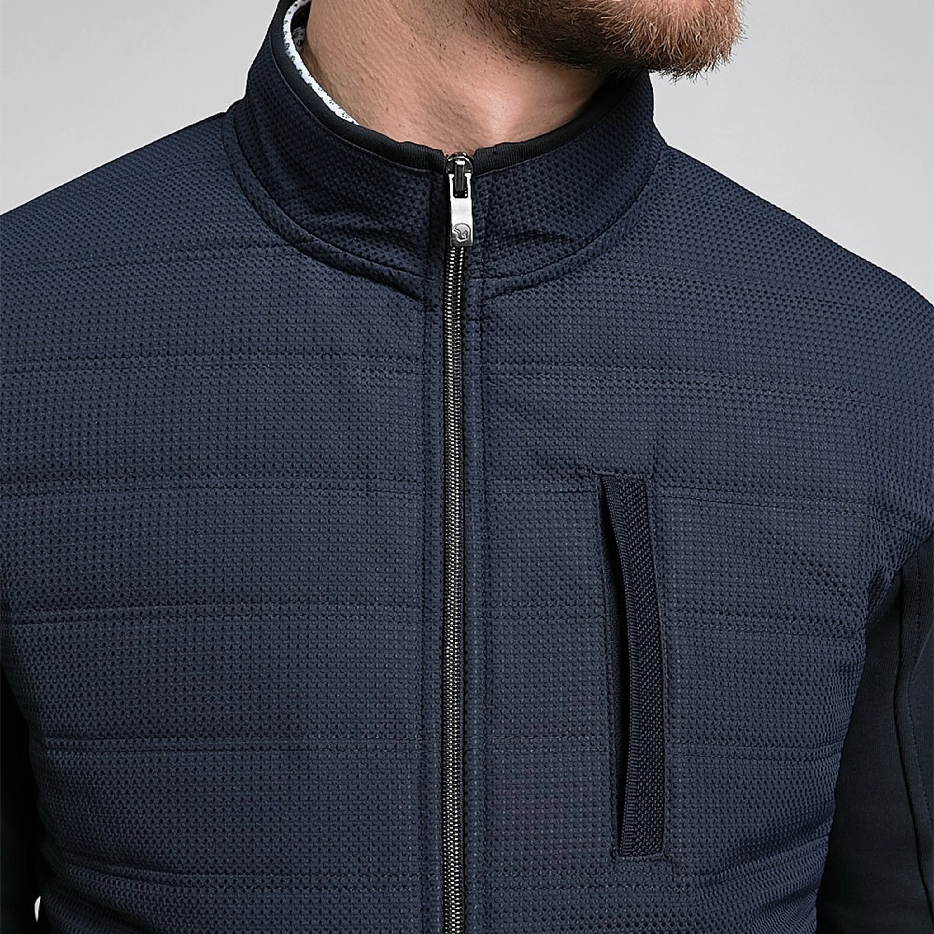 SWEAT BI-MATIERE MATELASSÉ