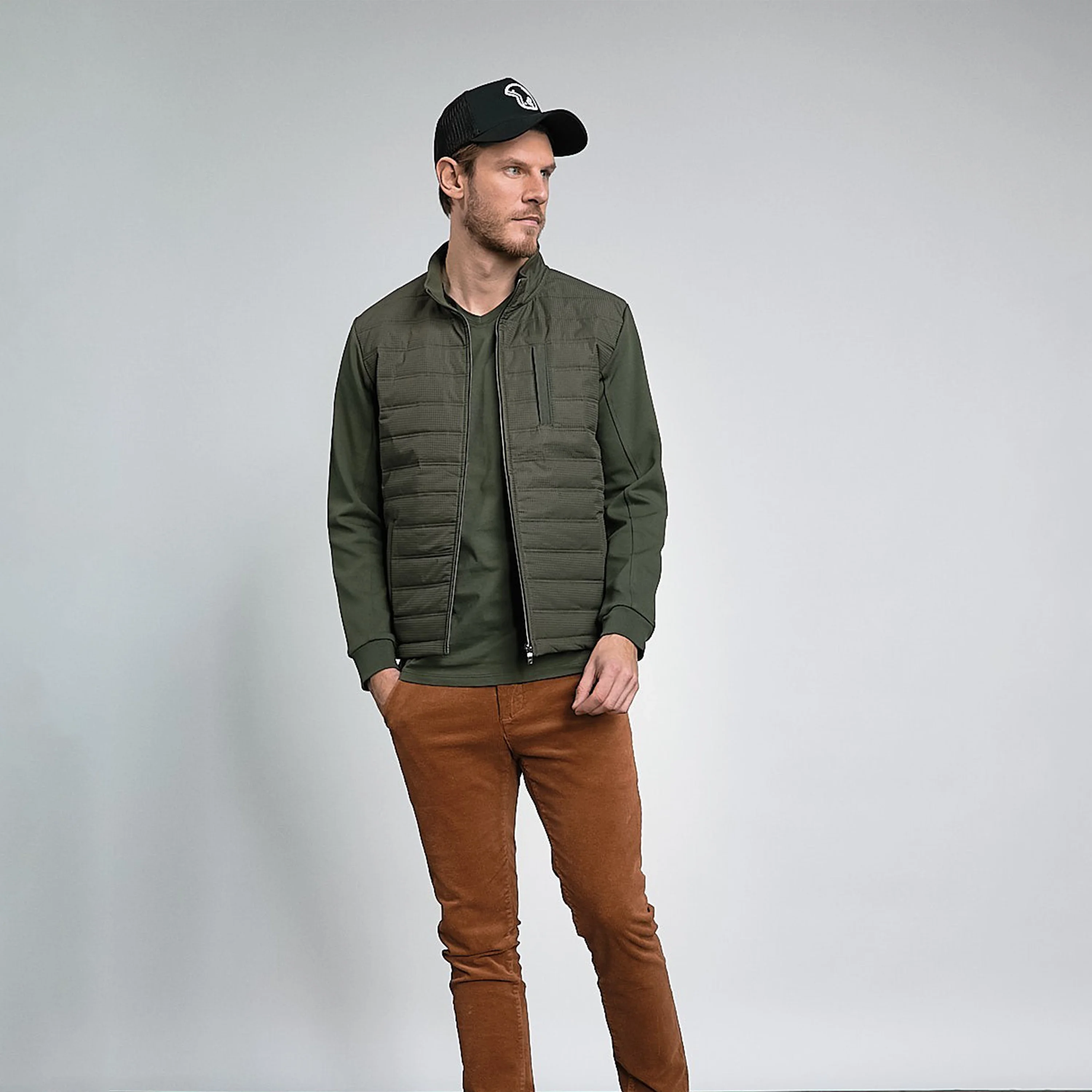 SWEAT BI-MATIERE MATELASSÉ