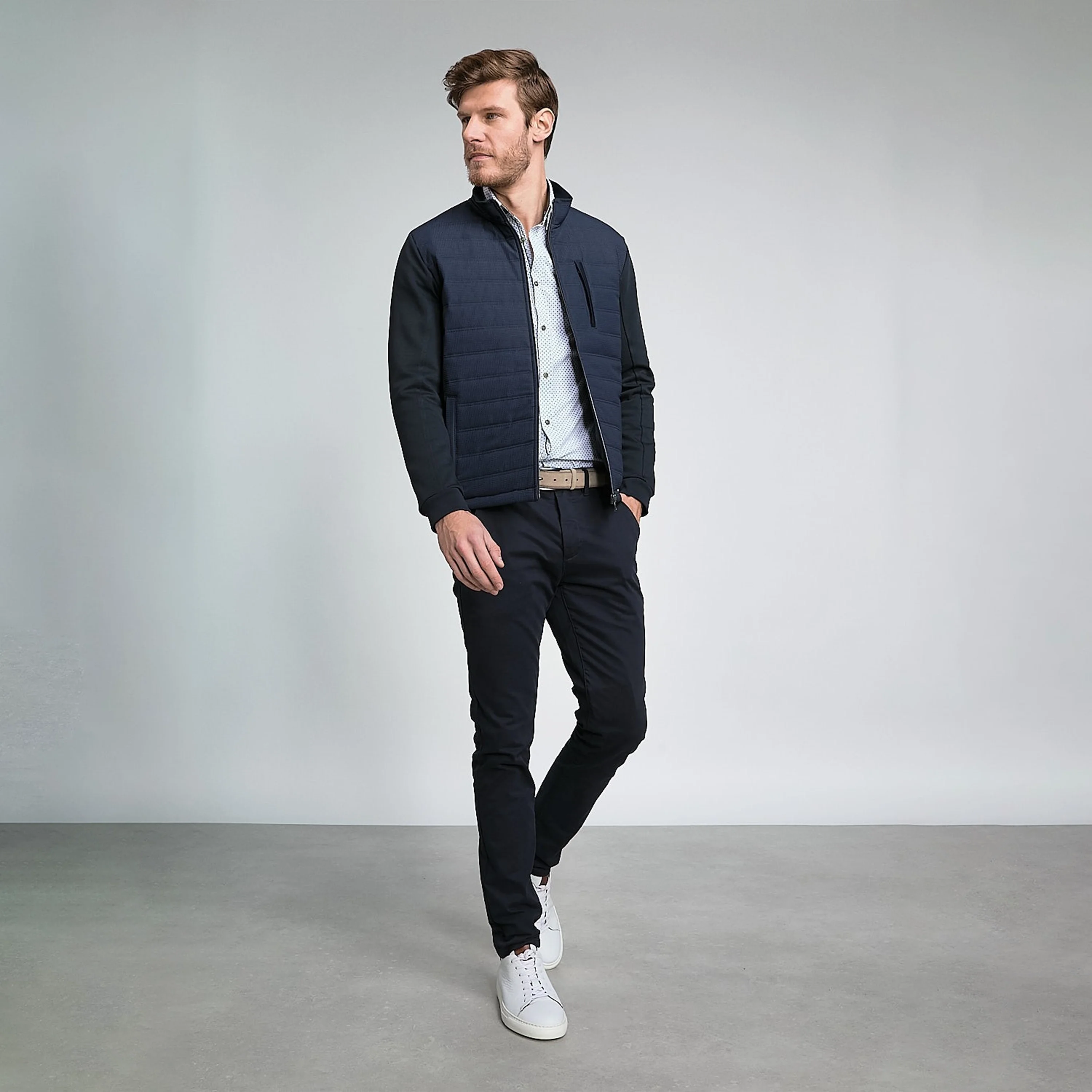 SWEAT BI-MATIERE MATELASSÉ