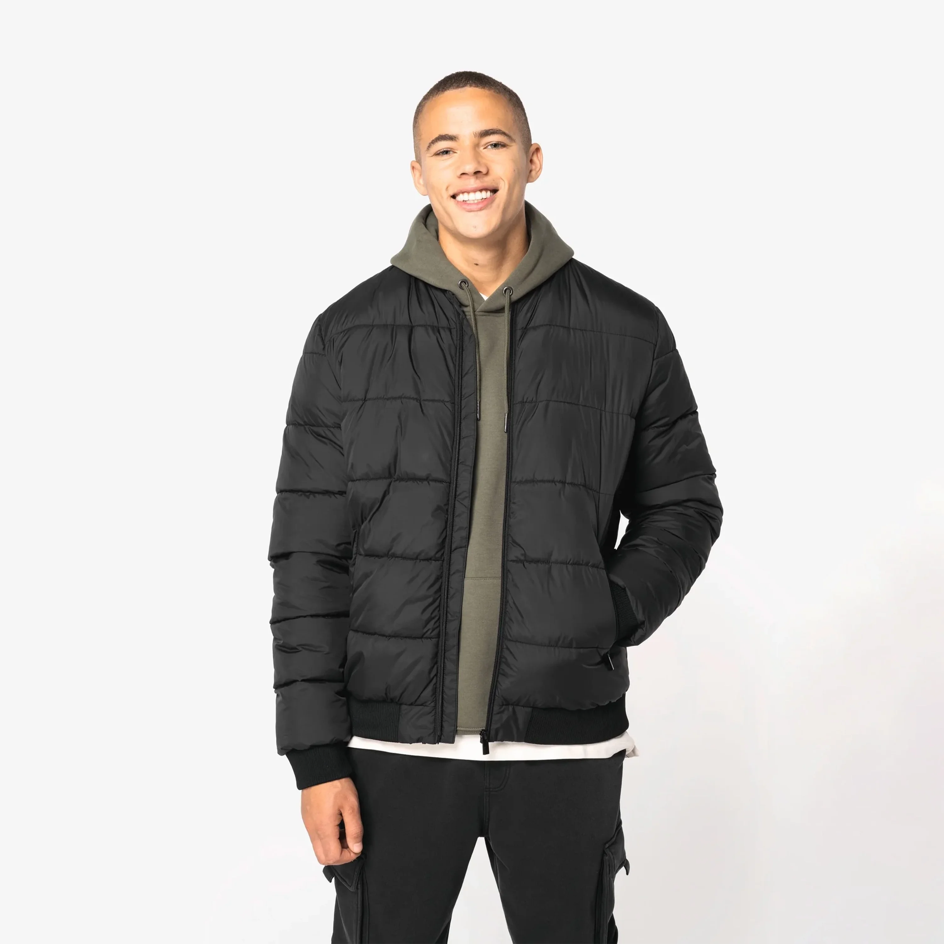VESTE TEDDY MATELASSÉE