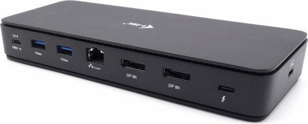 I-TEC Thunderbolt 4 2x Display Dock Generation 3 7x USB + thereof 1x TB4 2.5GLAN PD 92W 1m TB4 Cable SD/TF cardreader 3.5 mm Audio