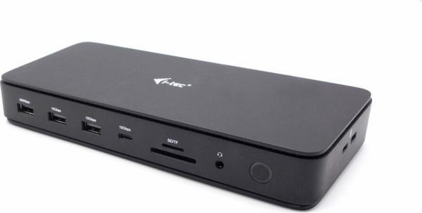 I-TEC Thunderbolt 4 2x Display Dock Generation 3 7x USB + thereof 1x TB4 2.5GLAN PD 92W 1m TB4 Cable SD/TF cardreader 3.5 mm Audio