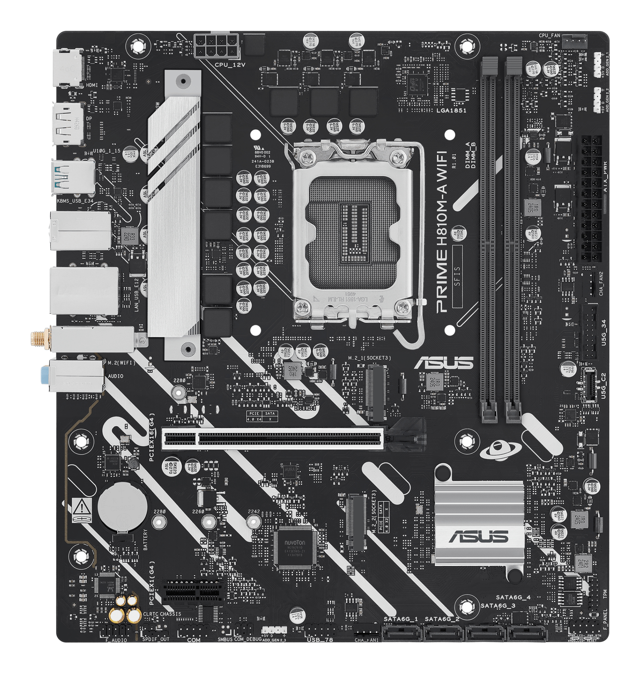 ASUS PRIME H810M-A WIFI LGA1851 DDR5 mATX MB