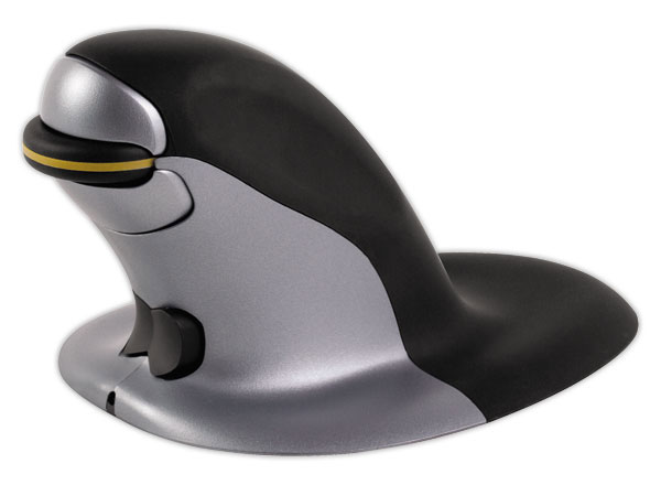 1 Souris ergonomique sans fil penguin grand modèle