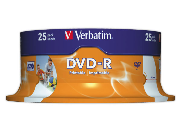 Verbatim 43538 DVD vierge 4,7 Go DVD-R 25 pièce(s)
