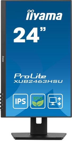 iiyama ProLite XUB2463HSU-B1 écran plat de PC 61 cm (24") 1920 x 1080 pixels Full HD LED Noir