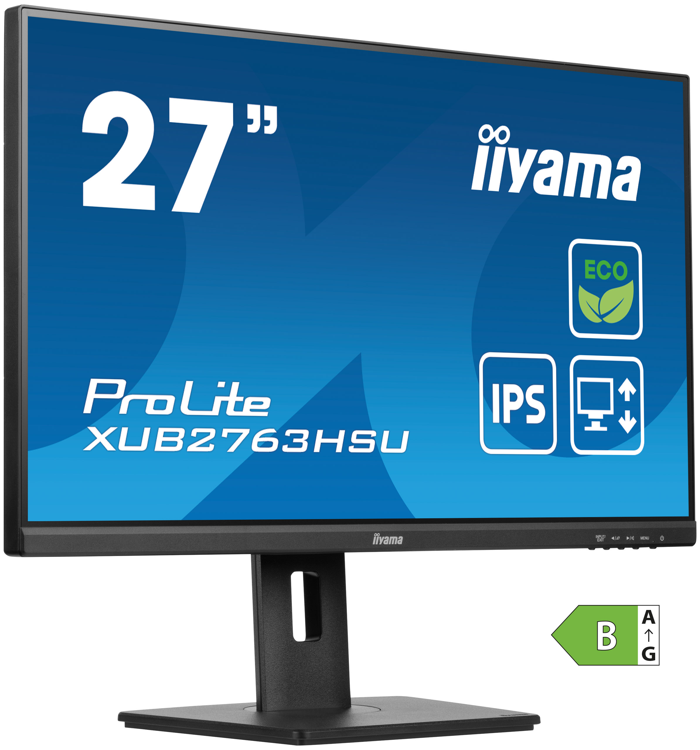 iiyama ProLite XUB2763HSU-B1 écran plat de PC 68,6 cm (27") 1920 x 1080 pixels Full HD LED Noir