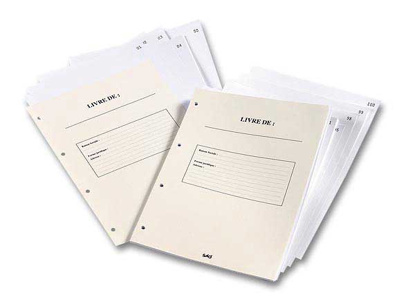 1 Recharge foliotée de 1 à 50