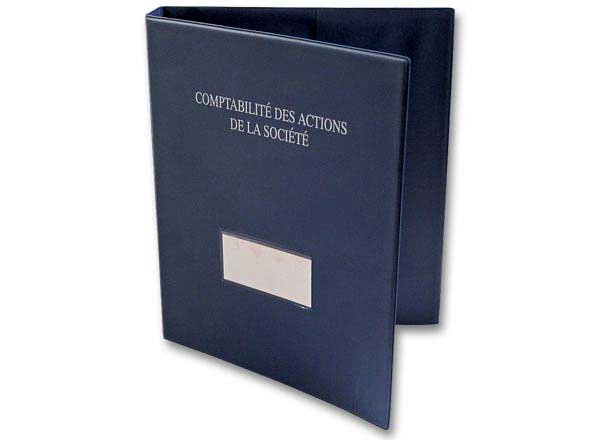 1 Classeur vide comptabilité des actions