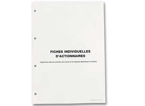 1 Page de garde pour classeur comptabilité des actions