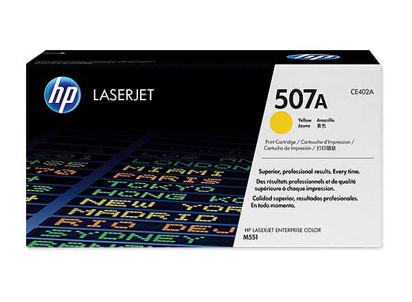 HP 507A Yellow Original LaserJet Toner Cartridge