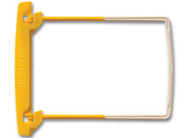 1 Boite de 100 Attaches JALEMA CLIP jaune et blanc