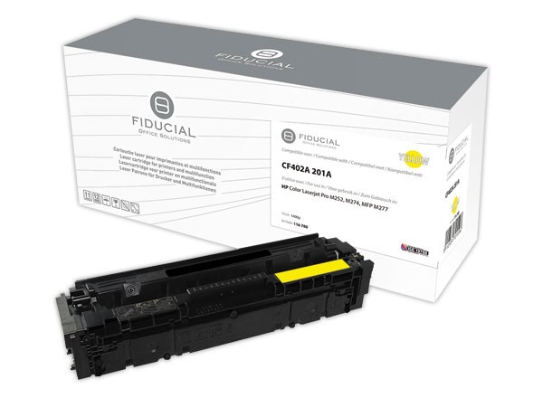 1 Toner FIDUCIAL jaune compatible HP 201A