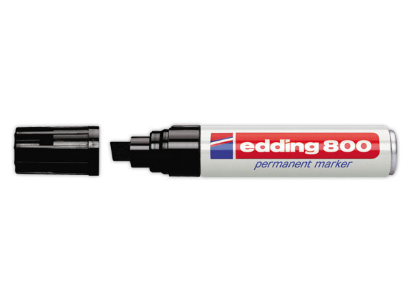 1 Boite de 5 Marqueurs EDDING E800 - NOIR