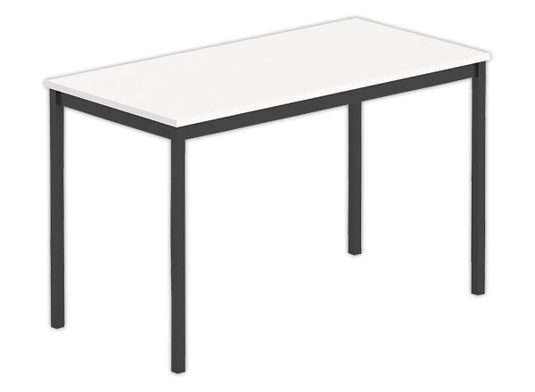 1 Table modulaire rectangulaire 120 x 60blanc / noir