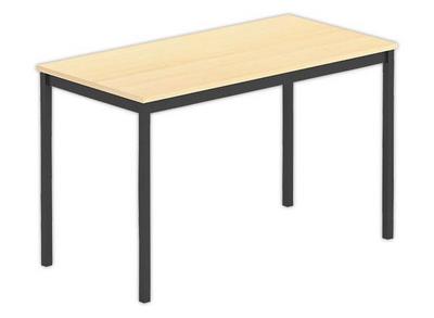 1 Table polyvalente rectangulaire 120 x 60 hêtre / noir