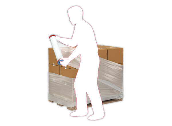 1 Carton de 6 Rouleaux de film étirable transparent 0,45 x 200 m x 30µ