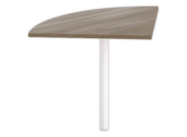 1 Angle liaison bureau1 pied noyer/blanc