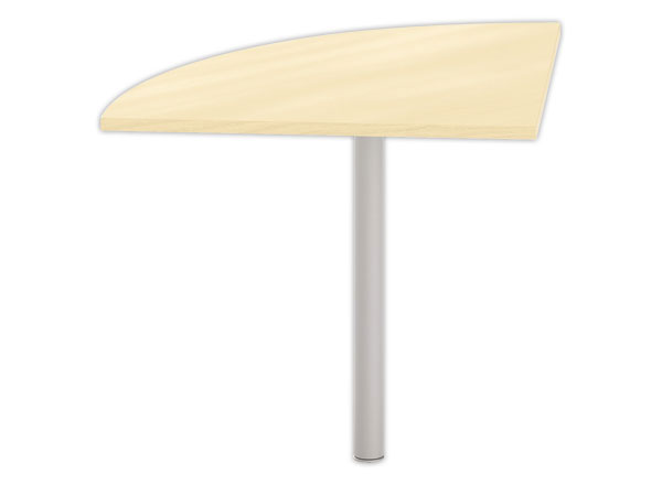 1 Angle liaison bureau 1 pied hêtre/alu