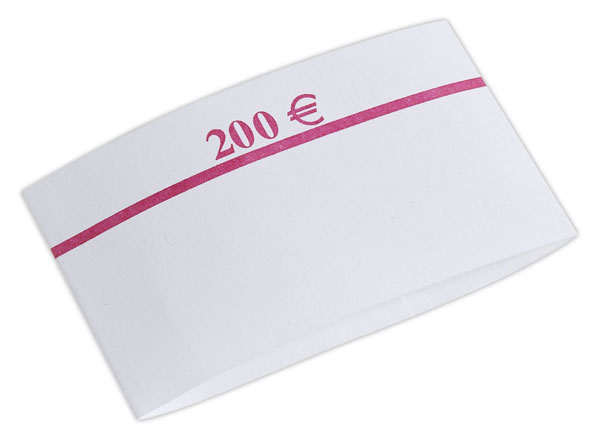 1 Sachet de 500 Bracelets papier pour 20 billets de 10euros