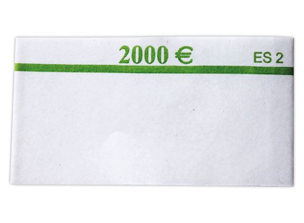 1 Sachet de 500 Bracelets papier pour 20 billets de 100 euros après mai 2019
