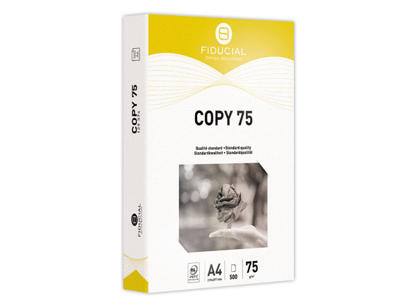 1 Palette de 240 Ramettes de 500 feuilles de papier blanc A4 75g COPY 75 FIDUCIAL