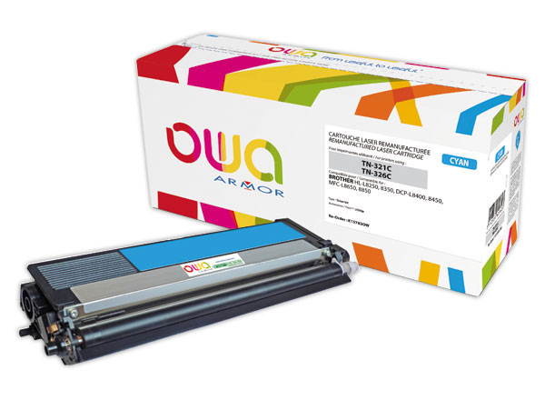 1 Toner ARMOR équiv. BROTHER TN321 / TN326 cyan