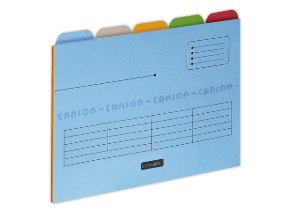 1 Lot de 5 Sous-dossiers 5 onglets Carte 240g/m2 ELBA Ultimate