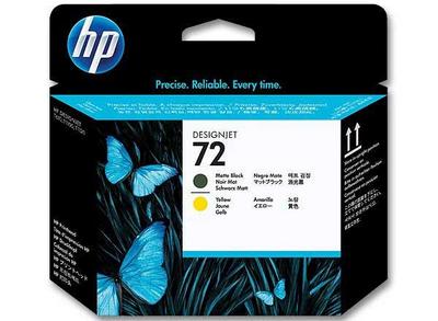 1 HP 72 tête d'impression noir et jaune C9384A